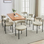 Faux Leather Dining Chairs Set of 2, Mid Century Modern Dining Room Chairs with Barrel Backrest, Upholstered Kitchen Chairs for Dining Room, Restaurant,Beige Grey