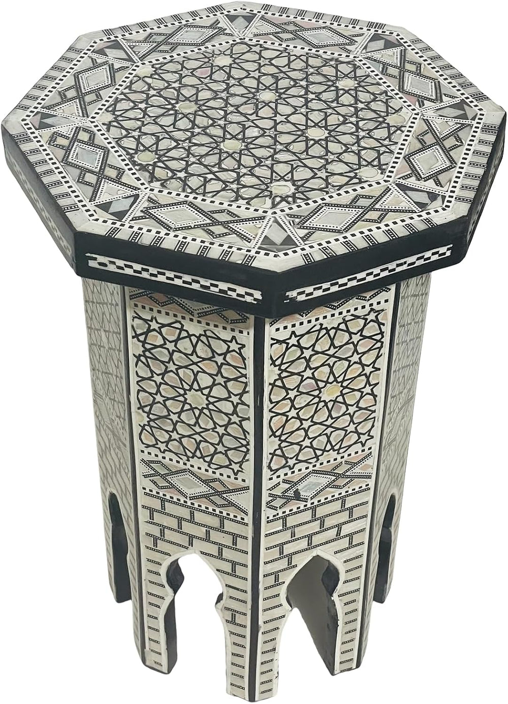 Morrocan Table Design Mother of Pearl Inlaid,Arabic Side Corner cofee Table f...