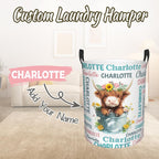 Custom Name Laundry Hamper, Personalized Laundry Baskets with Name for Boys Girls Women Men, Customized Collapsible Dirty Clothes Hamper Easy Storage Gifts for Bedroom Bathroom Living Room
