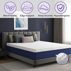 Twin Mattresses, 12 Inch Hybrid Twin Mattress in a Box, Memory Foam and Individual Pocket Spring Breathable Comfort for Sleep Supportive and Pressure Relief, CertiPUR-US, 39"*75"*12"
