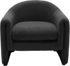 Accent Chair, Modern Boucle Fabric Armchair for Living Room, Comfy Upholstered Reading Single Sofa Chair for Bedroom (Boucle Dark Grey, Set of 1)