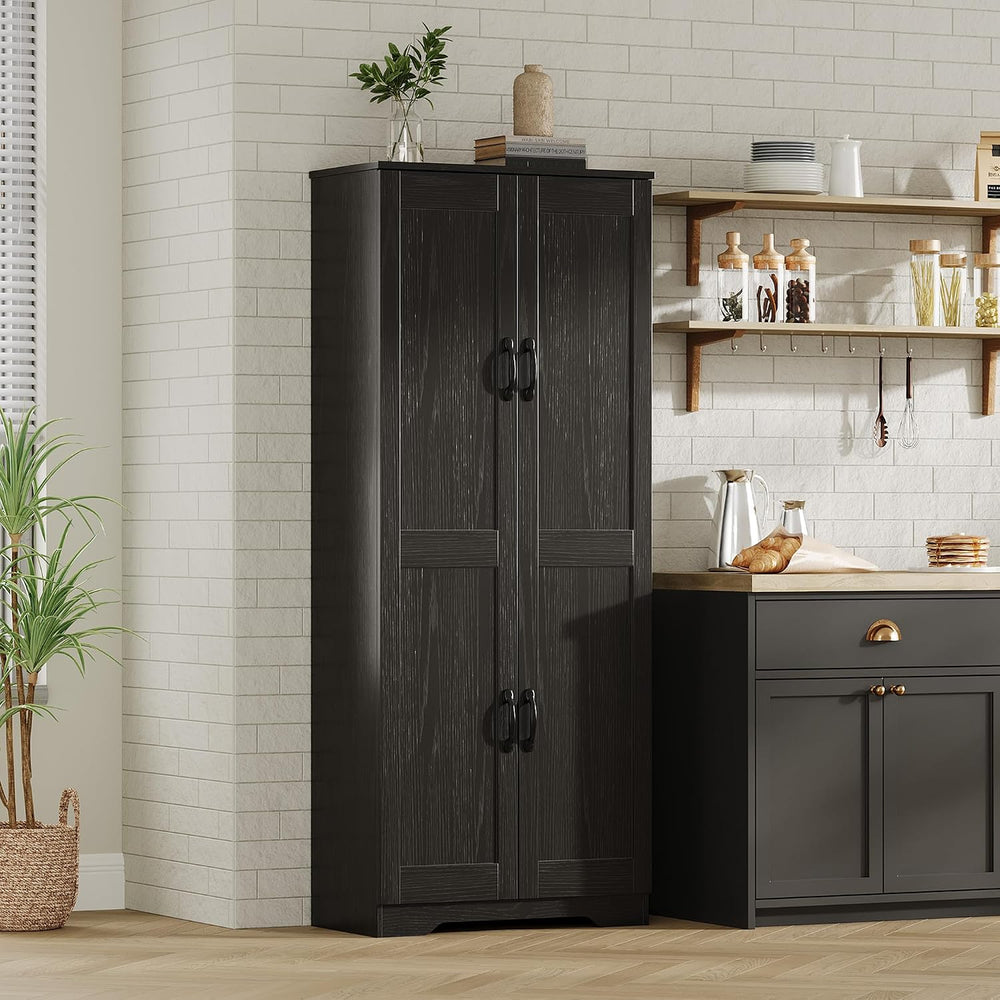 GarveeLife Tall Pantry Cabinet with Adjustable Shelves, 60" Freestanding...
