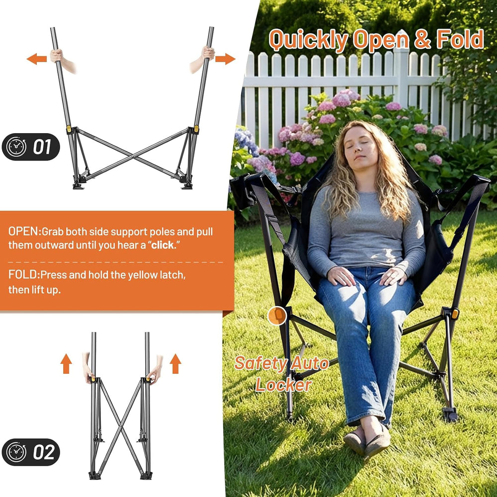 TIMBER RIDGE Hammock Camping Chair, Portable Oversized Swinging Camp Chairs |...