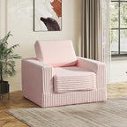 WLIVE Compact Bean Bag Chair, Single Foam Couch Chair, for Dorm Bedroom Kids Playroom, Teen Adult, Pink