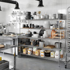 24" Deep x 72" Wide x 64" Height Wire Shelving Kit | 5-Tier | NSF Commercial Storage Rack Unit