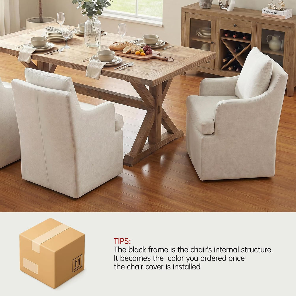 VKNOW Upholstered Dining Chairs Set of 6, Modern Kitchen Chairs Dinner Chairs...