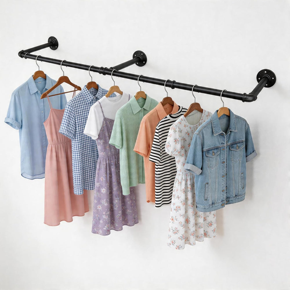 Wall Mounted Clothes Rack 48.8 Inch/4FT