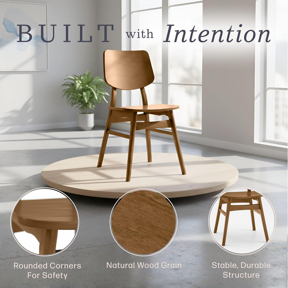 Alaterre Furniture Calais Dining – Mid Century Modern Set of 2 Dining Chairs ...