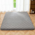 MAXYOYO Japanese Floor Futon Mattress Twin Size, 3" Thicken Tatami Sleeping Pad Foldable Roll Up Mattress, Portable Floor Mattress Pad for Adults, Guest Room, Camping, Grey