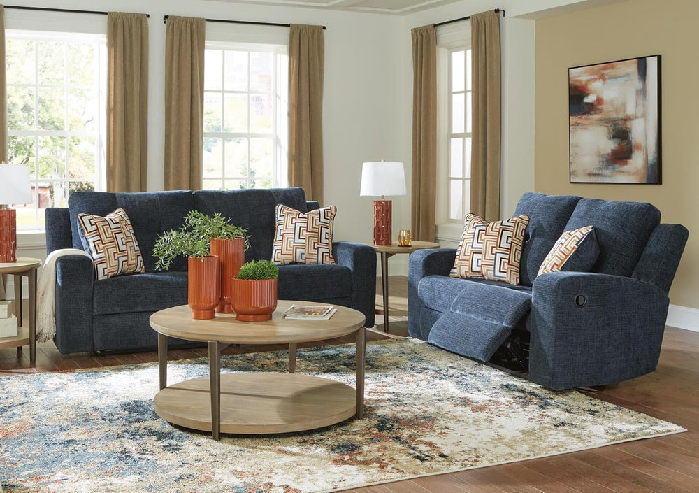 Signature Design by Ashley Danum Modern Manual Pull Tab Reclining Sofa with T...