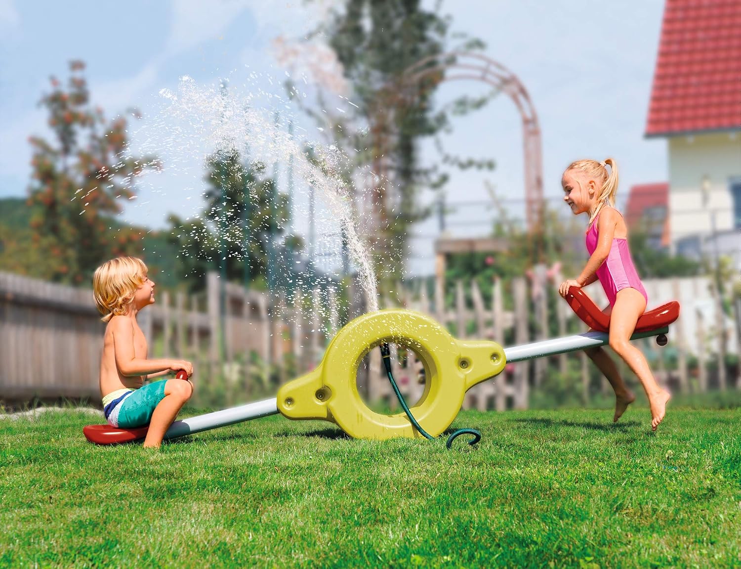 BIG Spielwarenfabrik 800056748 Large Rocker with Water Jet Function for Children from 3 Years