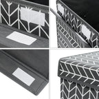 Mayniu Large Toy Box Chest Storage Bins with Lid, Toys Organizers Storage Boxes Basket with Sturdy Handles for Boys, Girls, Living Room,Nursery, Playroom, Bedroom (Grey)