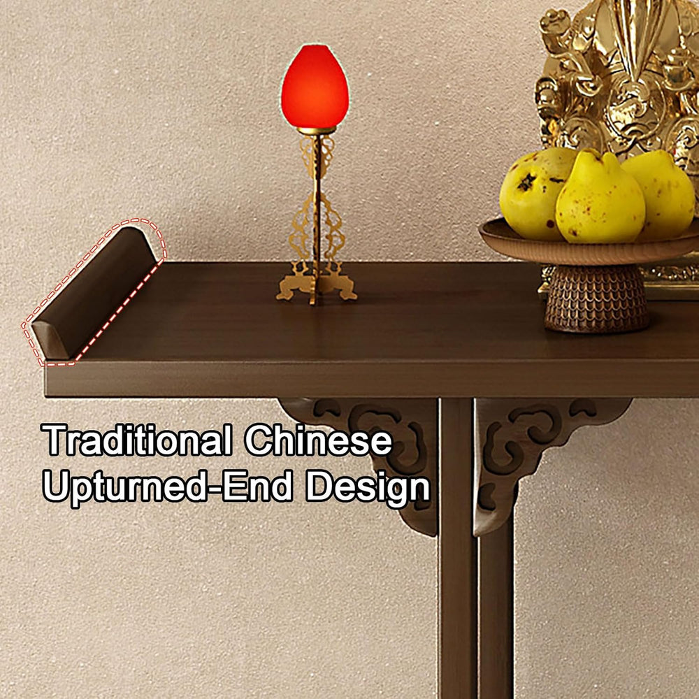 Altar Table Buddha Altar Table with Storage Drawer for Home Retro Chinese Sty...