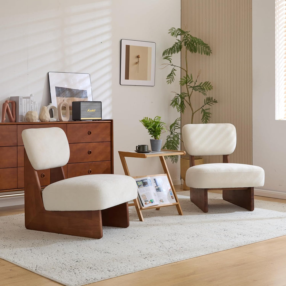 Christopher Knight Home Mores Low Profile Accent Chair Set of 2, Modern Livin...