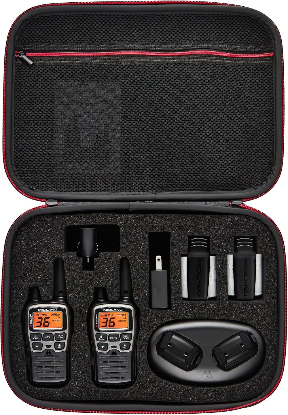 Midland T77VP5 X-Talker FRS Walkie Talkie, Black