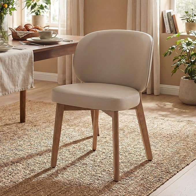 YOUNIKE Dining Chair with High Back Single Mid Century Modern Kitchen Chair F...