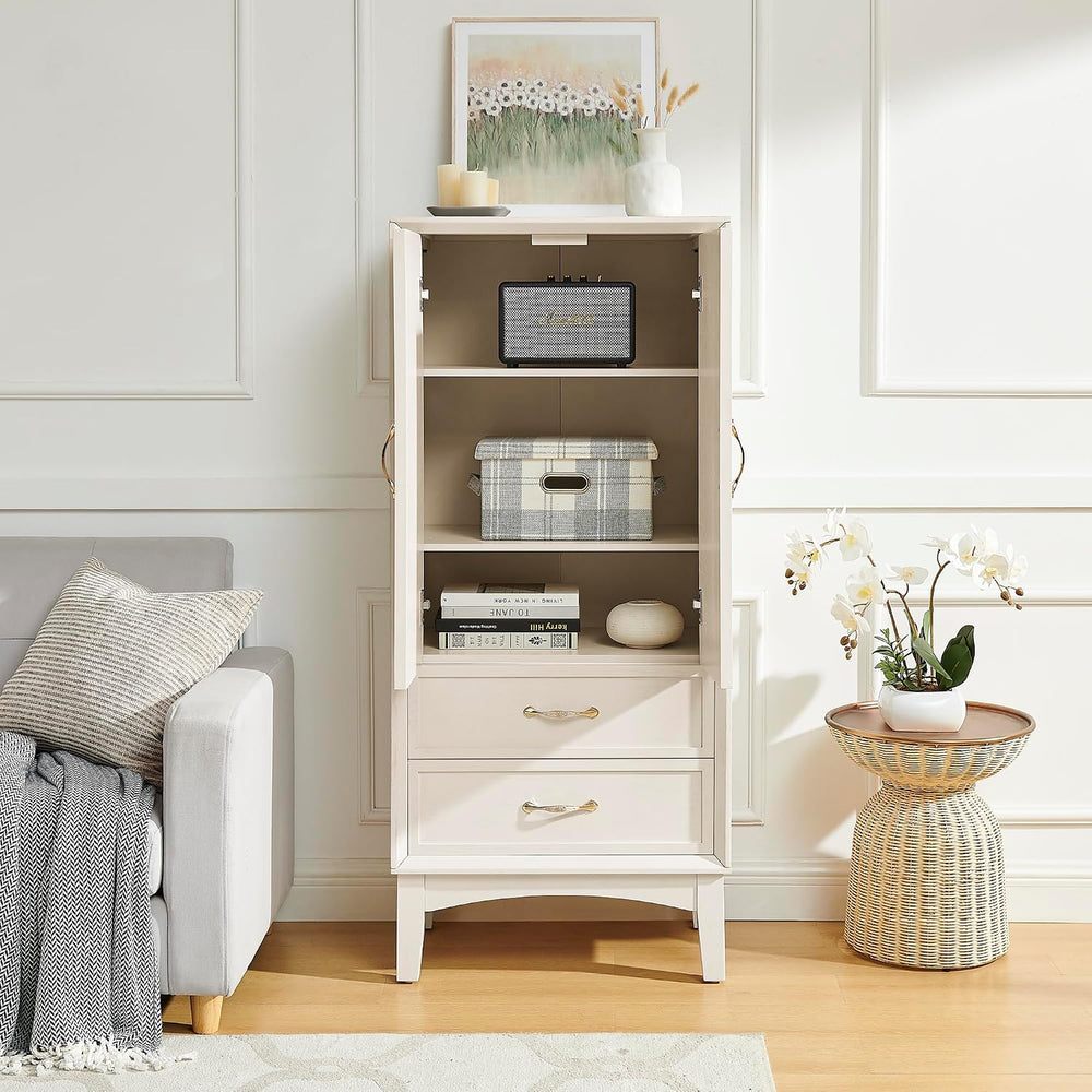 MERITLINE 53.5" Tall Kitchen Pantry Cabinet with Doors & Drawers, Mi...