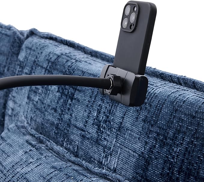 Ball & Cast Modular Sectional Sofa,L Shaped Couch with Movable Storage Ottoman,Chenille Upholstered Sofa W/USB Charging Port,Phone Holder and Side Pocket,for Living Room,Apartment,Navy,109"