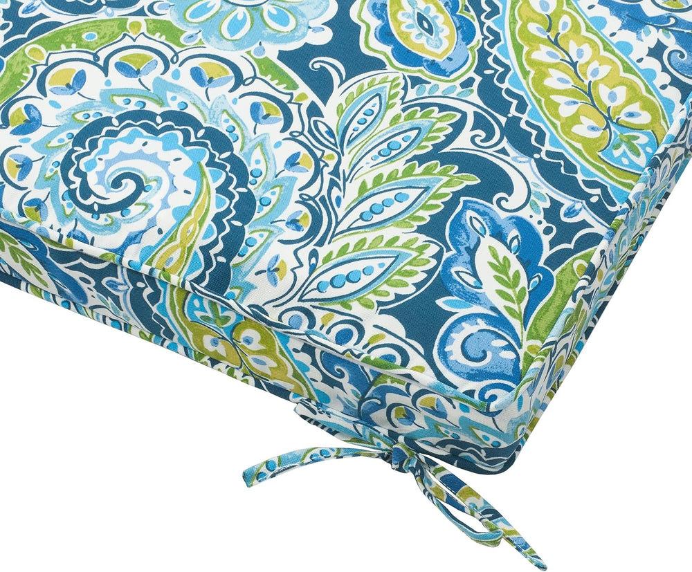 Magpie Fabrics Indoor Outdoor Waterproof Square Chair Cushion, 18" x 18&...