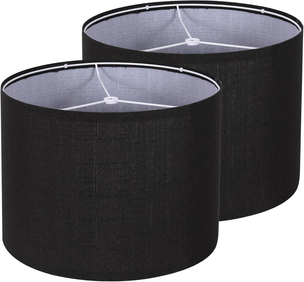Drum Lampshade Set of 2, Lamp Shades for Table Lamps Floor Lamp, 13" Top...
