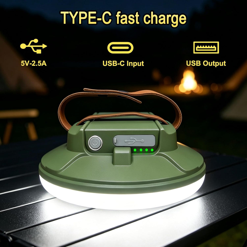 LED Camping Lantern Rechargeable 12000mAh, USB Charging & 4 Modes, Portab...
