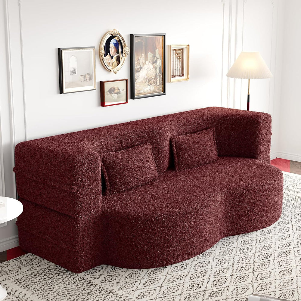 JOYBASE 78in Sofa Couch Convertible Oversized Cloud Loveseat Minimalist Sleep...