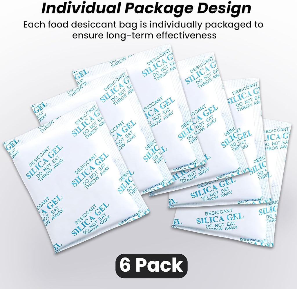 Pet Food Desiccant Bag, Replaced Desiccant for Automatic Cat dog Feeders, Keep Cat Food Dog Dry and Fresh- 6 Packs