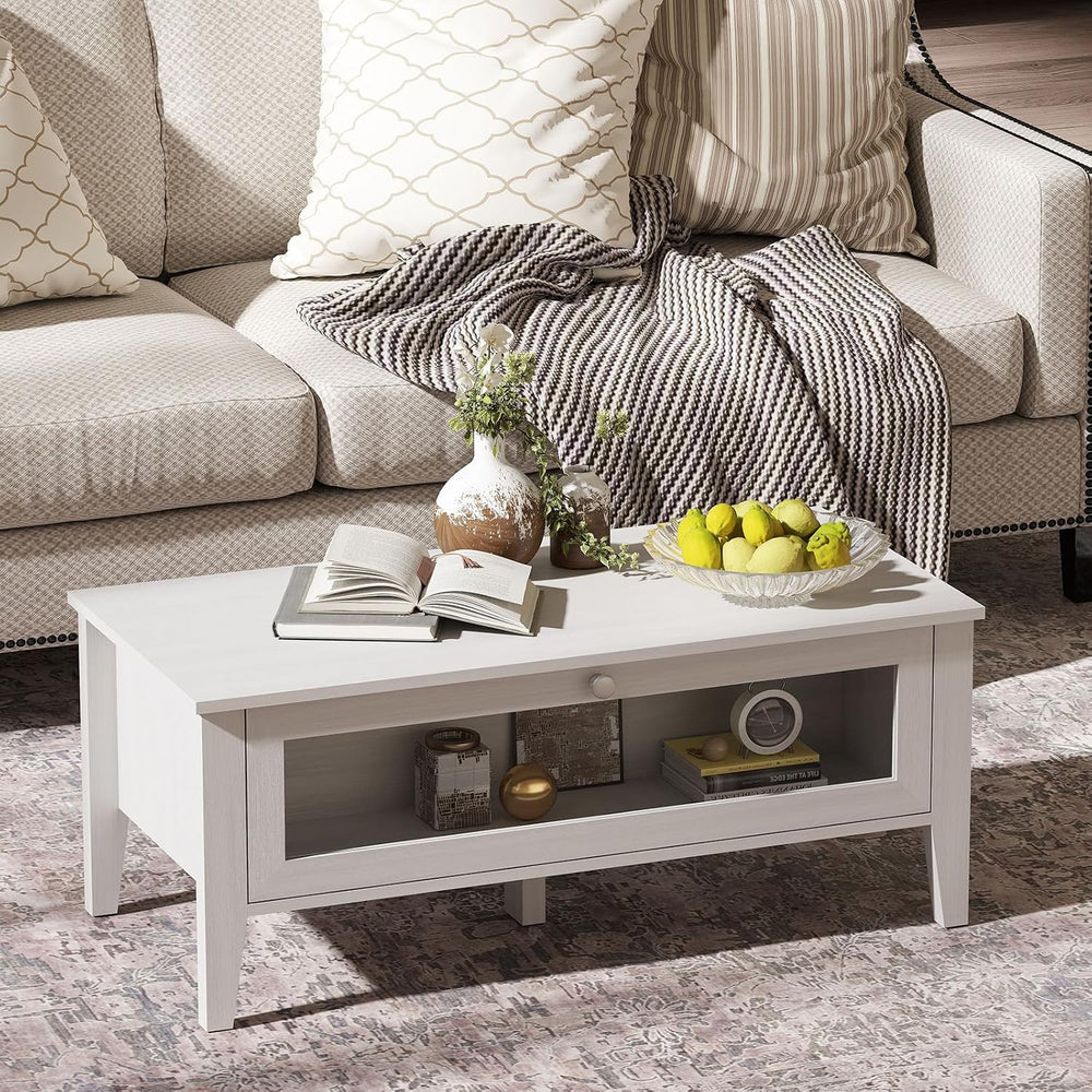 Bonzy Home TV Stand and Coffee Table Set of 2, Modern TV Console Coffee Table...