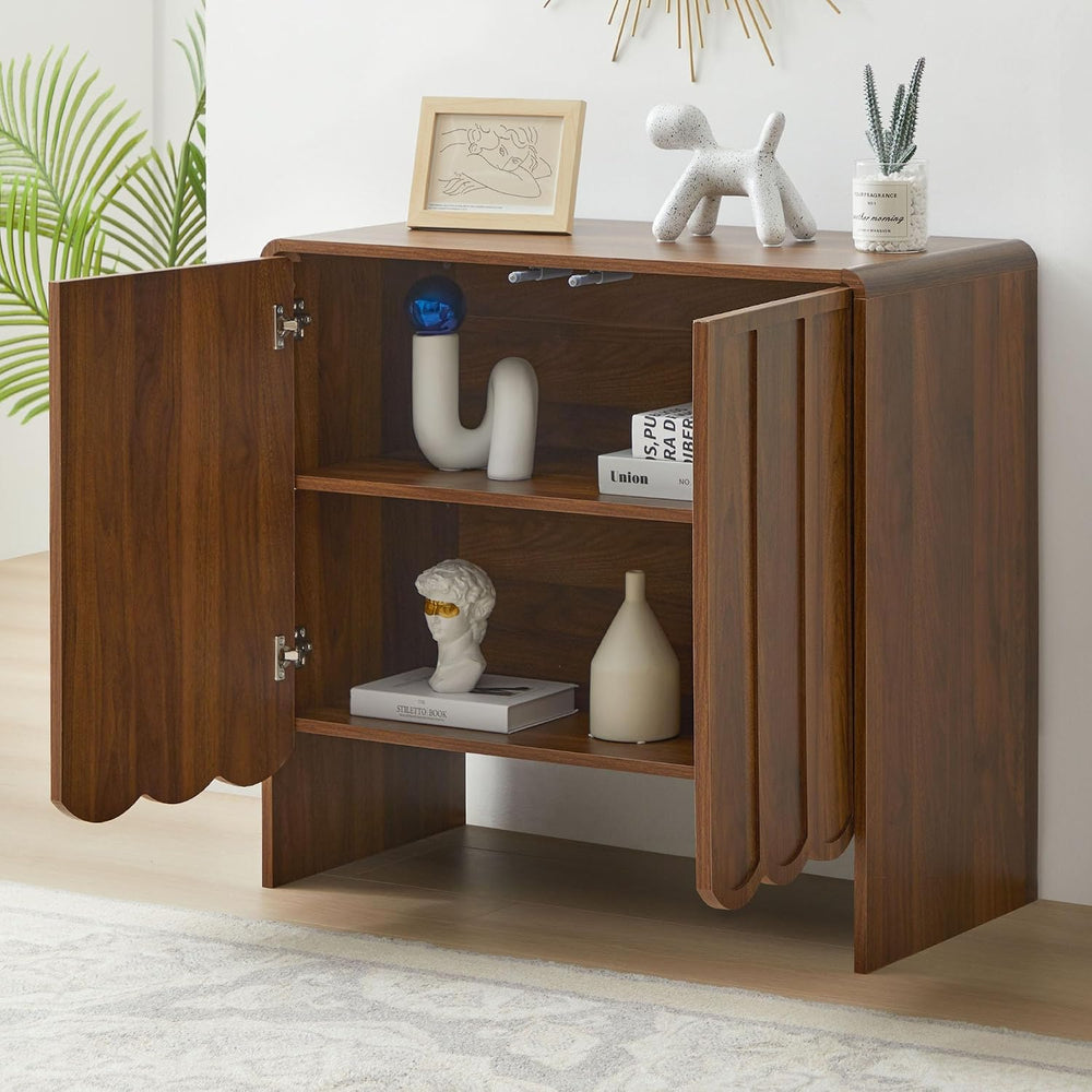 ORRD Sideboard Buffet Cabinet Set of 2, Accent Storage Cabinets with 2 Doors,...