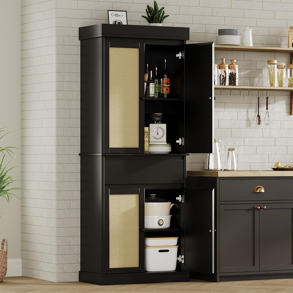 CABIHOME 35.43×16.54×9.45 Inch Entryway Storage Cabinet, MDF+PB+Iron with Rat...