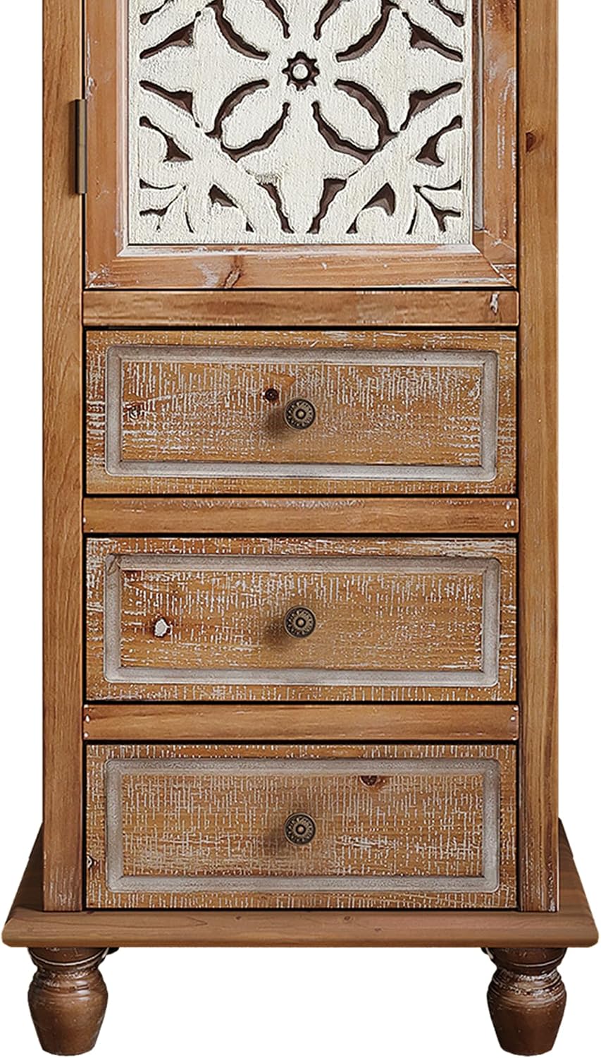 KTART 54''Tall Kitchen Pantry Cupboard Storage Cabine,Narrow Accent C...