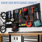 Slat Wall Paneling Garage Slat Wall Storage Systems Garage Wall Organizer, Slatwall Panels 4'x 8' Black Slat Board PVC Wall Panels Slatwall Displays Garage Tool Organizer Wall Mount Slate Wall