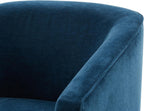 Elm Skirted Swivel Chair (Baltic Blue)
