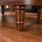 Wood End Table with 2 Drawers and Storage Shelf, Narrow Sofa Side Table for Living Room, Vintage Slim Nightstand Bedside Table for Bedroom, Slim Chair Side Table Cherry Walnut BG-A508-CY