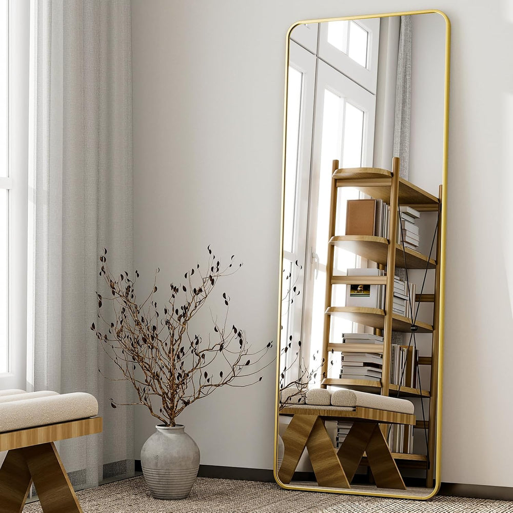 HARRITPURE 56"x21" Full Length Mirror, Rectangle Floor Mirror with ...