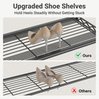 VIPEK S1 8Tier Shoe Rack, Metal Durable Heavy Duty Shoe Organizer, Black | Large Capacity Up to 24 Pairs, Adjustable & Detachable Shoe Shelves for Entryway/Bedroom/Closet, Holds Up to 544 lbs