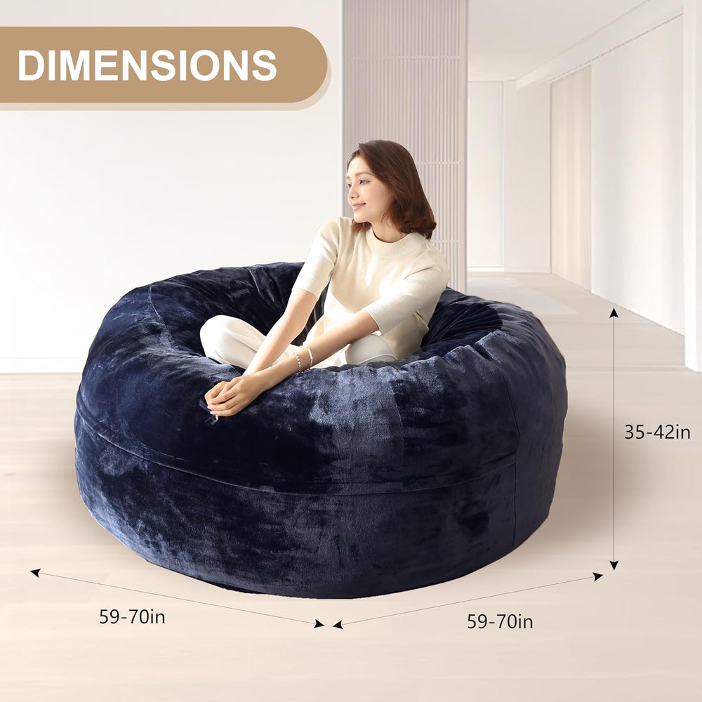 Bean Bag Chair for Adults Soft Comfy Bean Bag for Adults, Cozy Reading Chair,...