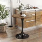 Wood Round Table Modern Dining Table Tulip Round Kitchen Table Wooden Mid Century Coffee Table for Living Room 31.5 inch