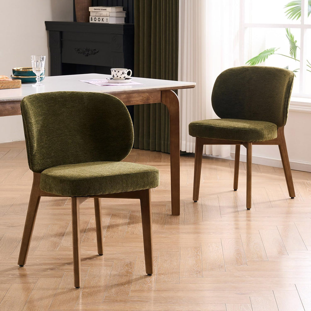 YOUNUOKE Single Dining Chair Modern Dining Room Chair Green | Upholstered Che...