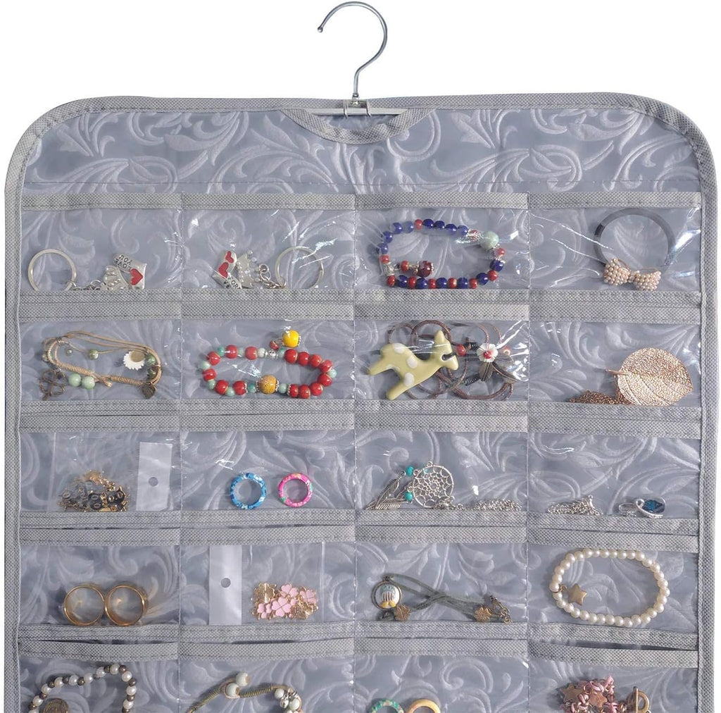 BB Brotrade Hanging Jewelry Organizer,Accessories Organizer,80 Pocket Organizer for Holding Jewelries