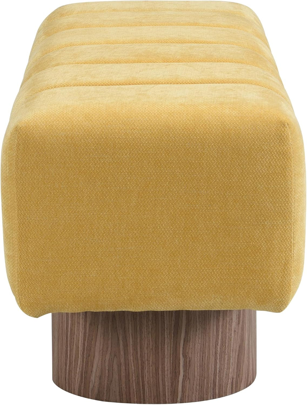 Merax 50" Upholstered Chenille Dining Bench Entryway End of Bed Ottoman ...