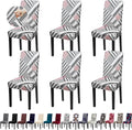 Dining Room Chair Covers - Stretch Kitchen/Dining Room Set of 6 - Removable Washable Slipcovers for Home, Hotel, Banquet