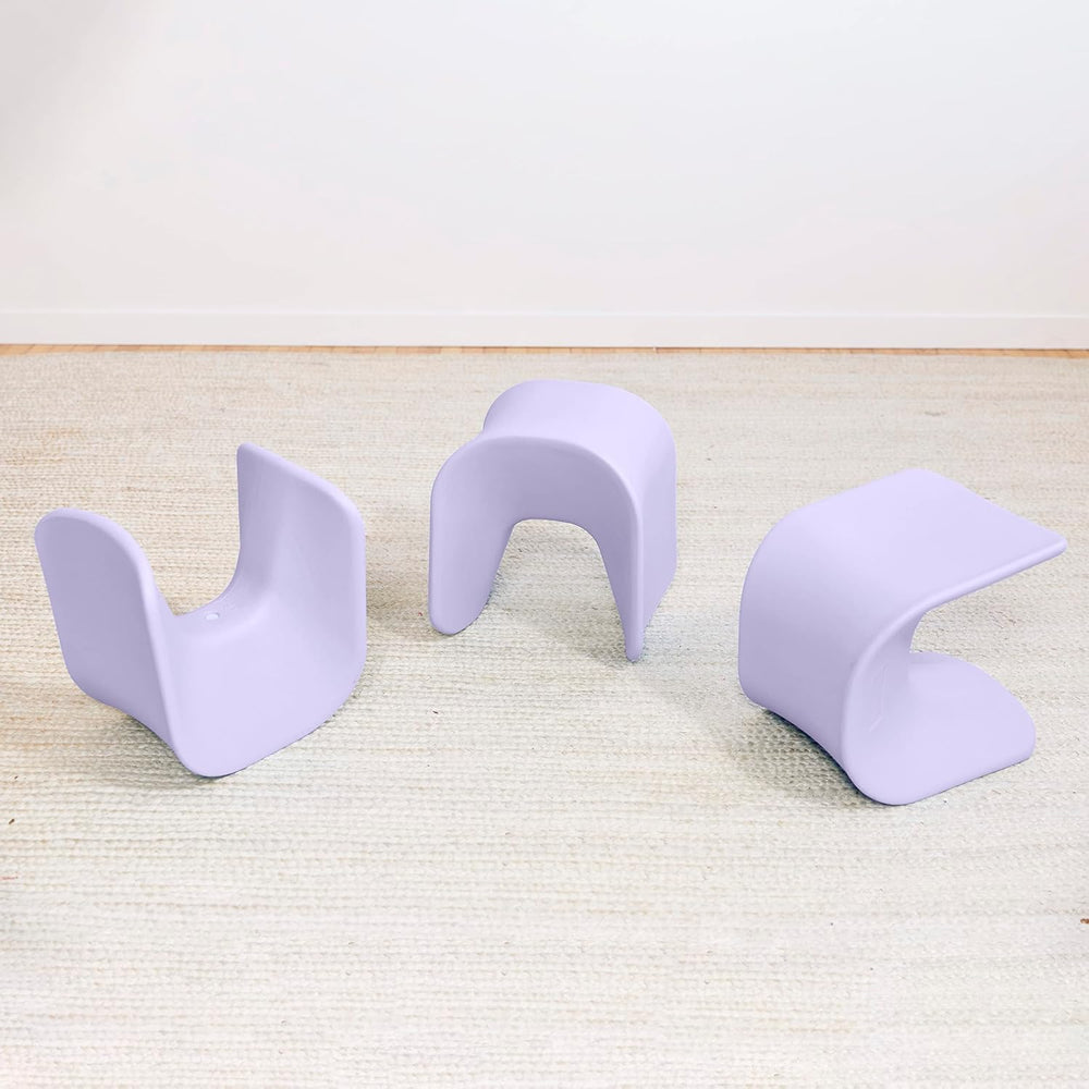 ECR4Kids Wave Seat Perch Stool, 14in - 15.1in Seat Height, Flexible Seating, ...