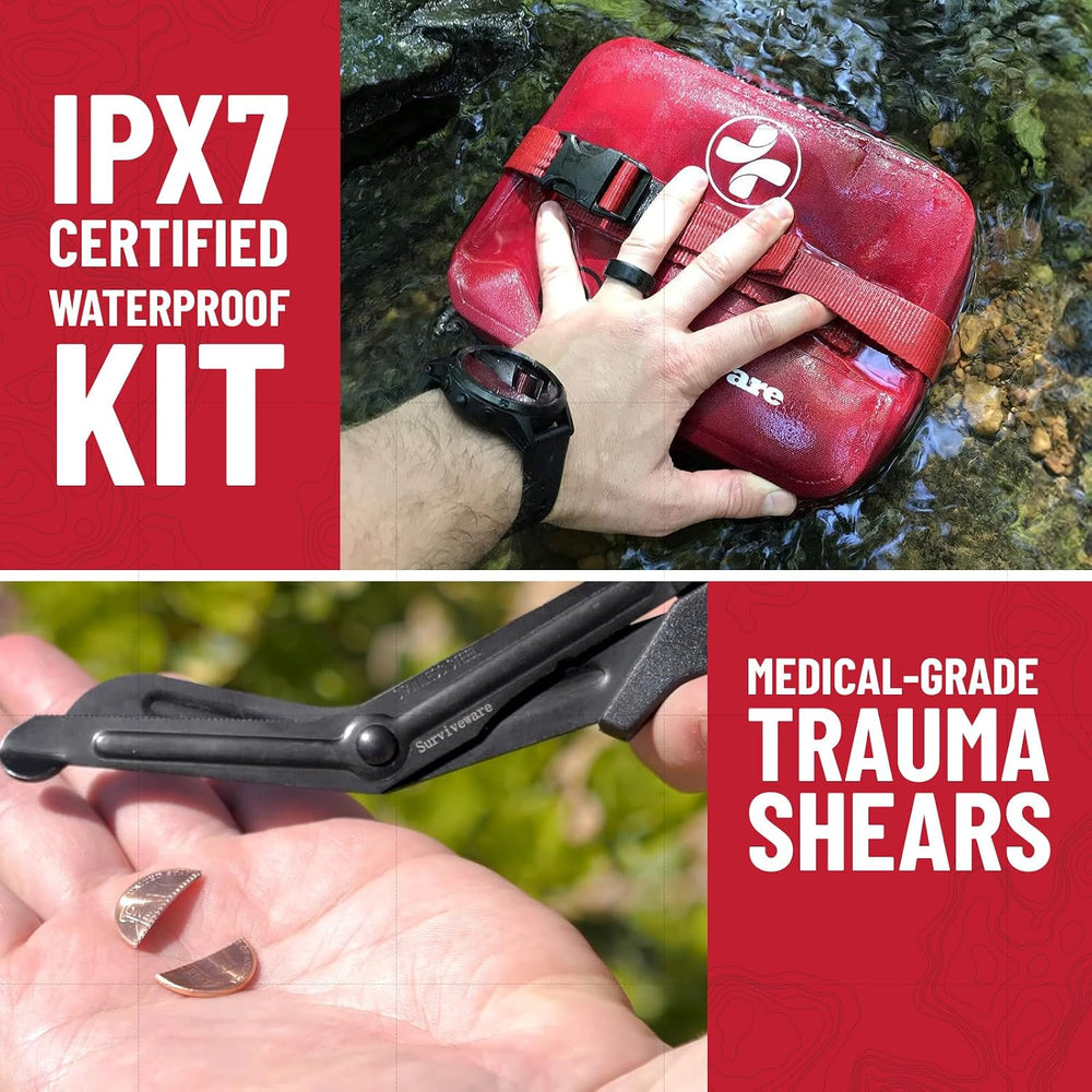 Surviveware Comprehensive Waterproof Premium Survival First Aid Kit