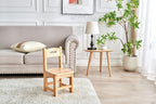 Pure Wood Solid Wood Children Chair for Kids, Kindergarten and Kids' Home Furniture-Natural(2 Same Chairs)