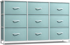 Sorbus Kids Dresser with 9 Drawers - Storage Unit Organizer Chest for Clothes - Bedroom, Kids Room, Nursery, & Closet