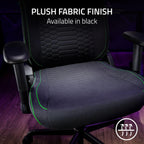 Razer Iskur V2 X Ergonomic Gaming Chair: Built-in Lumbar Support - Widened Seat Base - High Density Foam Cushions - Adjustable 152 Degree Recline - 2D Armrests - Plush Fabric Finish - Black