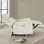 Leather Recliner Chair for Adults Wall Hugger RV Recliner with USB Charging Ports Electric Power Reclining Sofa for Living Room Home Theater Seating Bedroom