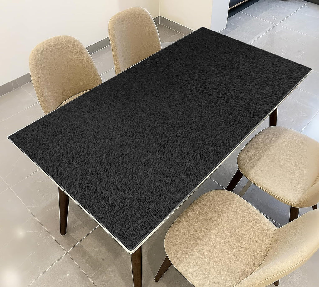 Warmstar Leather Table Cover 24 x48 Inch, 1.8MM Thick PVC Table Protector Waterproof, Desk Cover Protector Non-Slip Table Pad for Kitchen, Dresser, Gaming Desk,Dining Room Table