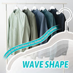 Premium Velvet Shirt Hangers 30 Pack, Non-Slip 360° Swivel Hook Slim Felt Hanger, Space Saving Flocked Hangers for Tank Tops, Blouses, Strappy Dresses(White)